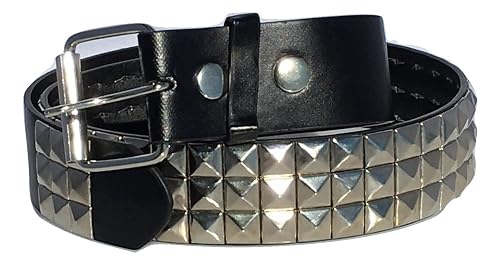Dangerous Threads Black Studded Belt- 1 1/2